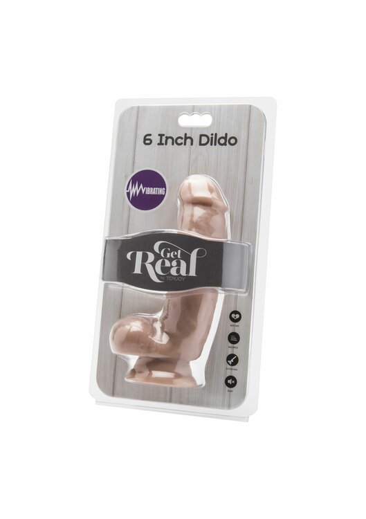 Dildo 6in. with Balls Vibrator