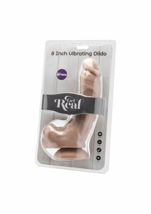 Dildo 8in. with Balls Vibrator