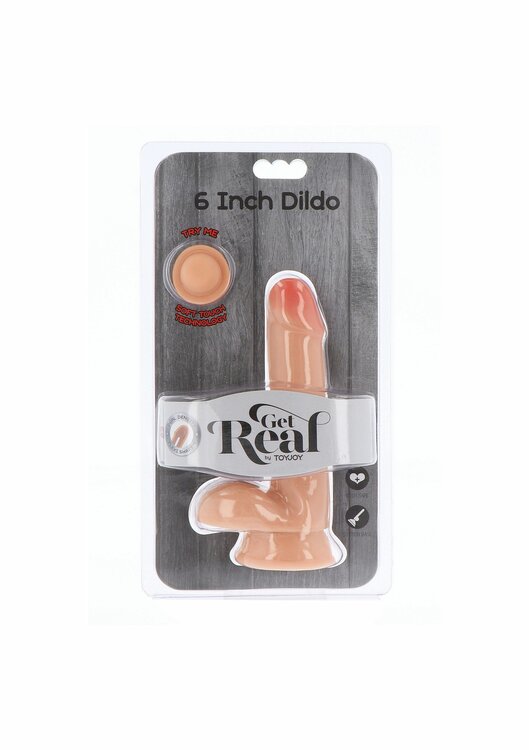 Dual Density Dildo 6 in. Balls