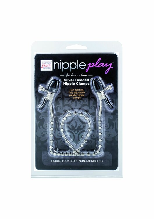 Silver Beaded Nipple Clamps