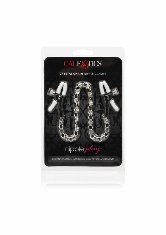 Crystal Chain Nipple Clamps