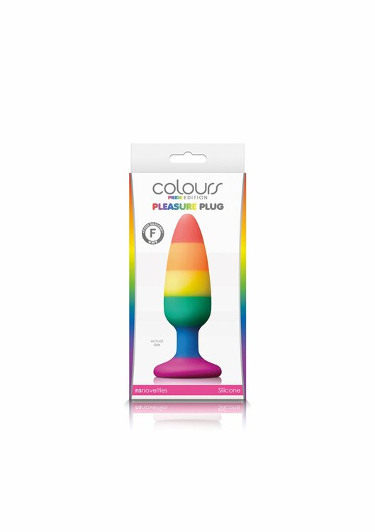 Pleasure Plug Rainbow Medium