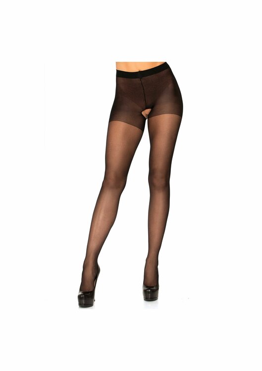 Plus Size Crotchless Pantyhose