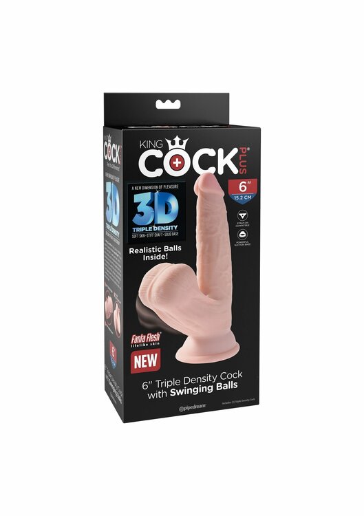 3D Cock Swinging Balls 6 inch