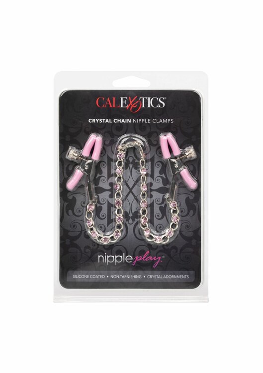 Crystal Chain Nipple Clamps