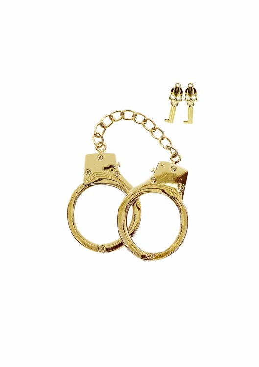 Gold Plated BDSM Handcuffs
