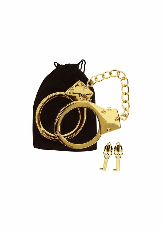 Gold Plated BDSM Handcuffs