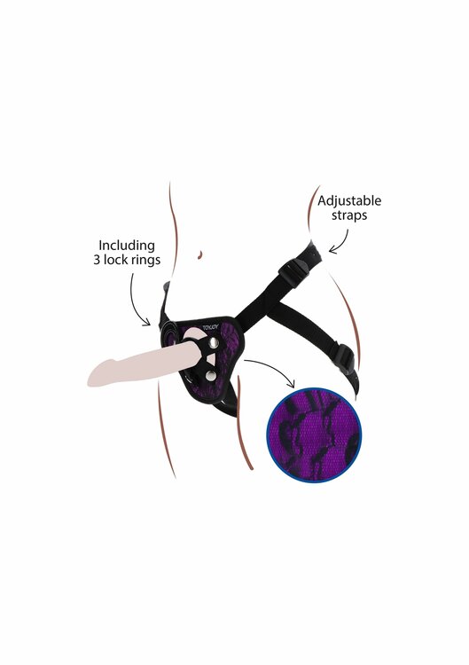 Strap-On Lace Harness