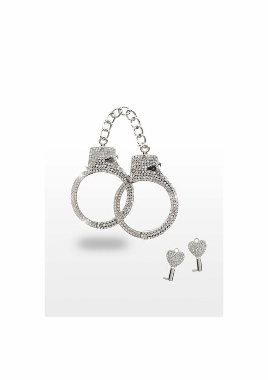 Diamond Wrist Cuffs Silver