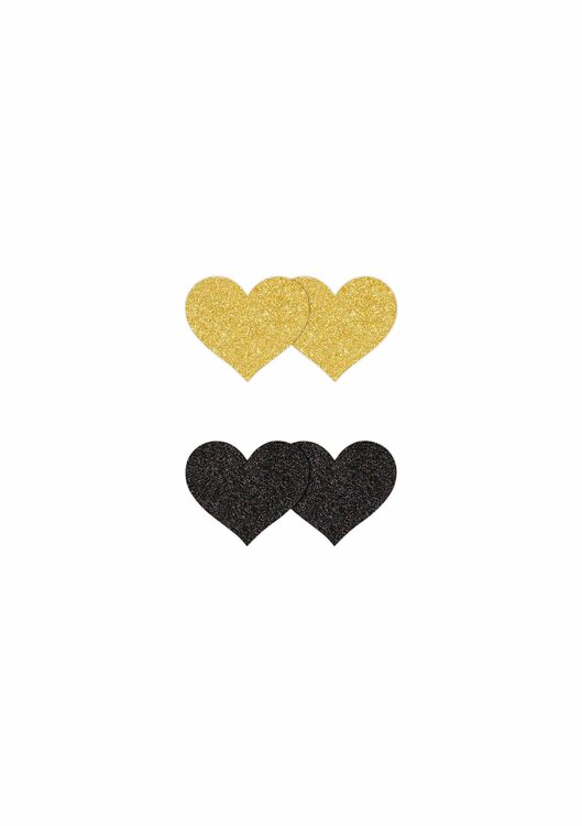 Pasties Glitter Hearts 2 Pair