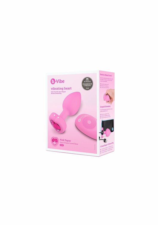 B-Vibe Vibr Heart Plug S/M