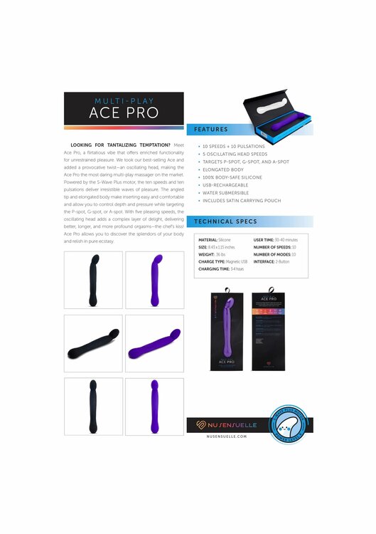 Ace Pro Prostate + G-Spot Vibe