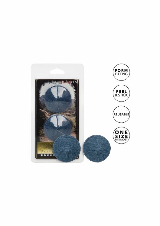 Ride Em Denim Round Pasties