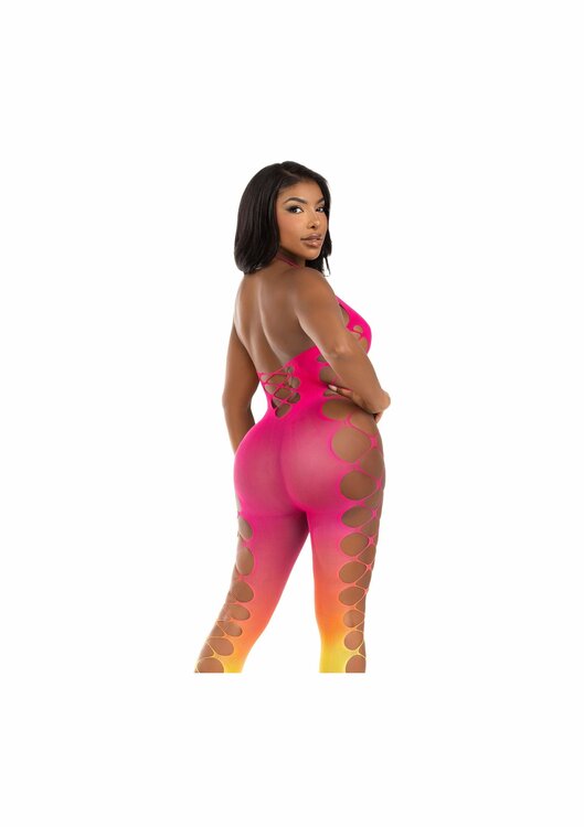 Ombre footless bodystocking