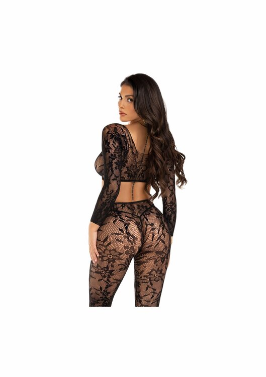 Crop top &amp; footless tights