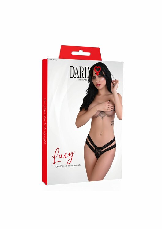 Lucy crotchless thong panty