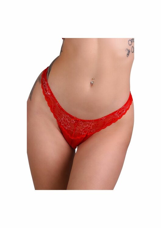 Very sexy floral lace string
