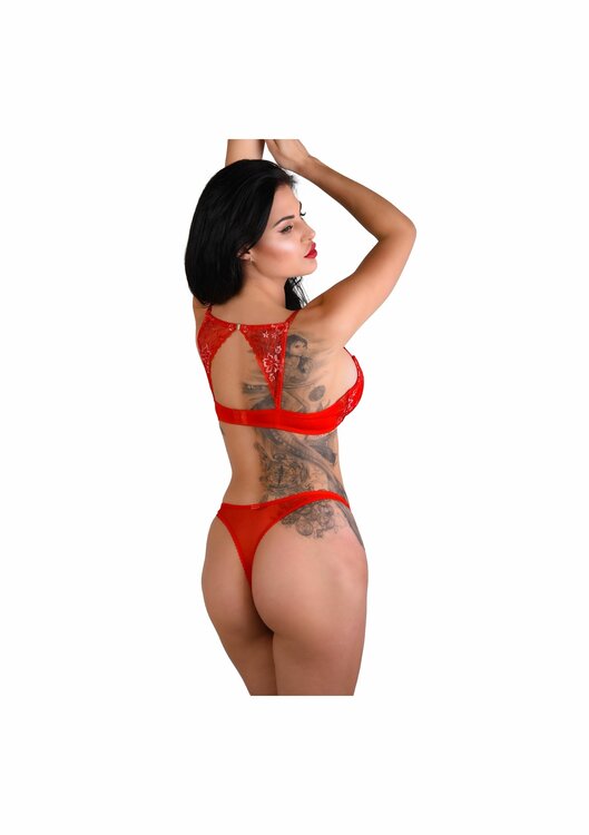 Very sexy floral lace string