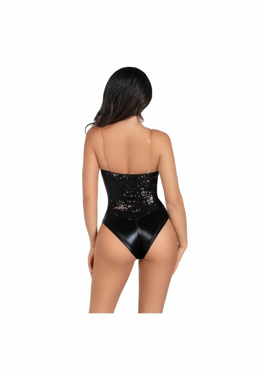 Sequin Boned Crotch Bodysuit