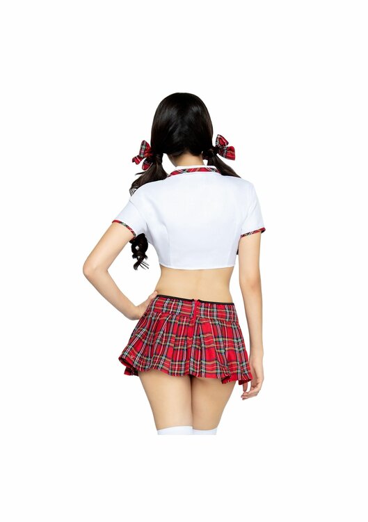 Miss Prep School Top and Skirt