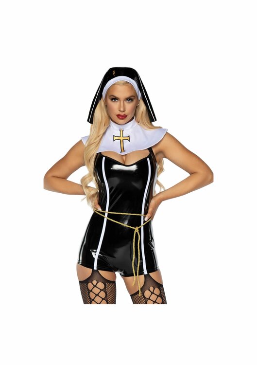 Vinyl Sinful Sister Romper