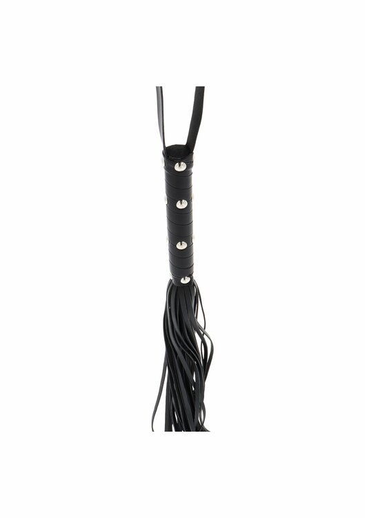 Long Studded Flogger Whip