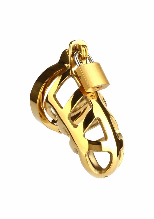 Brutal Chastity Cage Gold