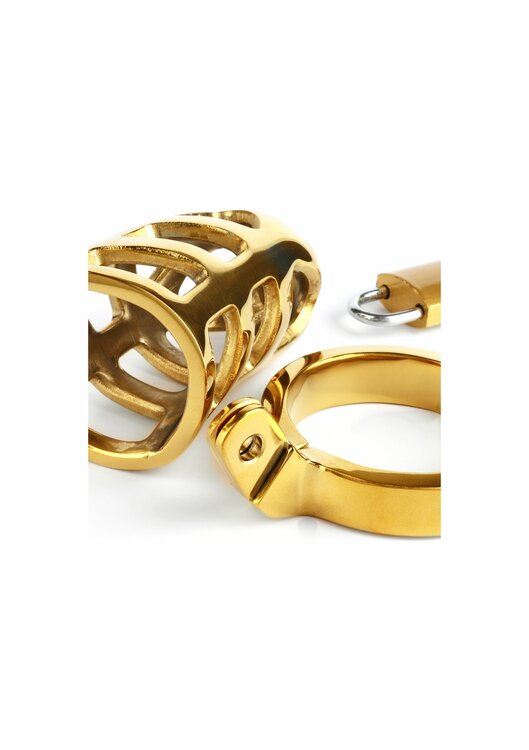 Brutal Chastity Cage Gold