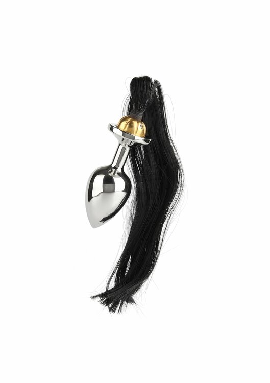 Black Hair Pony Tail Rosebud