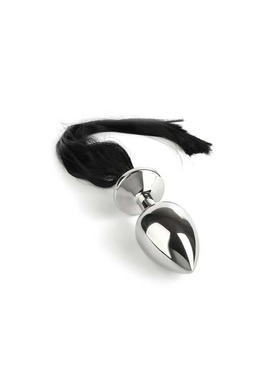 Black Hair Pony Tail Rosebud