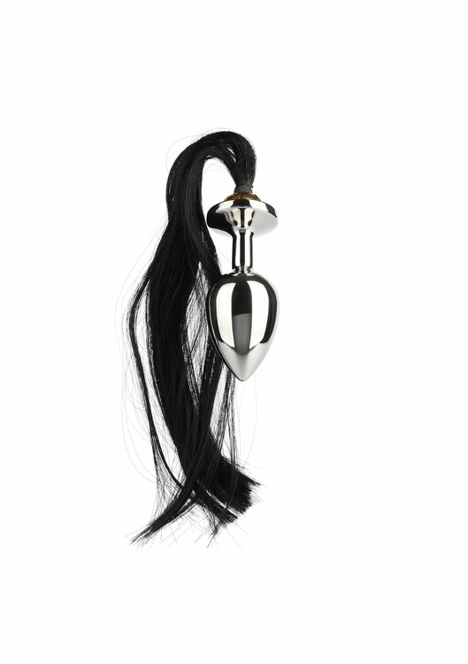 Black Hair Pony Tail Rosebud
