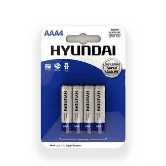 Hyundai Ultra Batterijen AAA - 4 Stuks