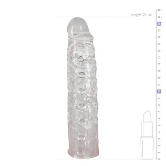 Verlengende Penis Sleeve - Transparant