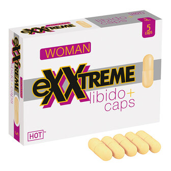 HOT EXXtreme Libido Stimulerende Capsules Voor Vrouwen - 5 stuks