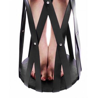 Leren bondage hangkooi