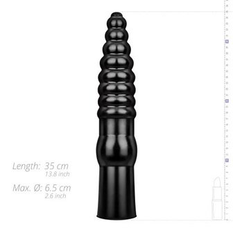 Geribbelde Dildo - 34 cm