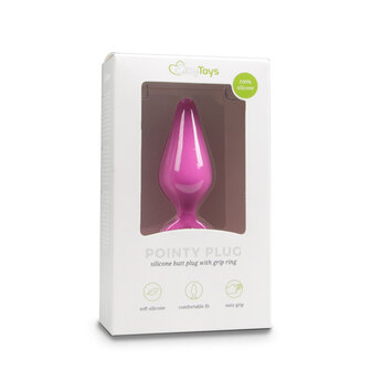 Roze Buttplug Met Trekring - Large