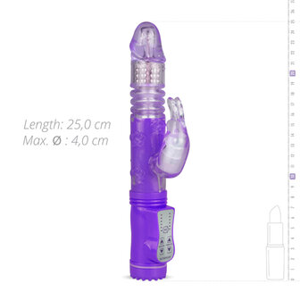 EasyToys Stotende Rabbit Vibrator - Paars