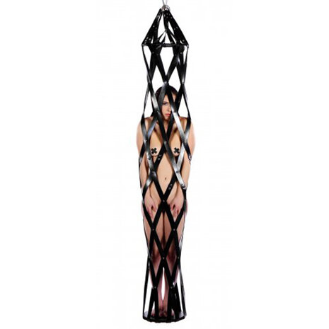 Leren bondage hangkooi