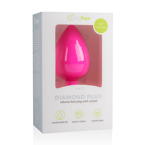 Diamond Plug Groot - Roze