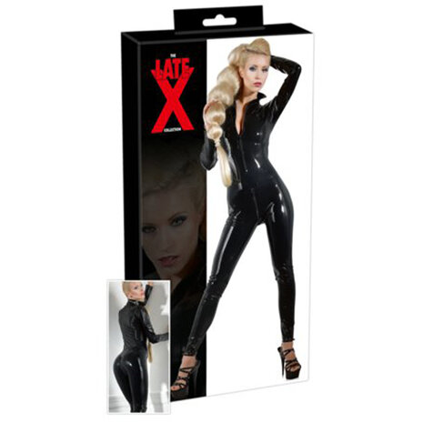 Latex Catsuit Met Ritsen