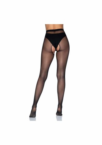 Sheer Crotchless Pantyhose