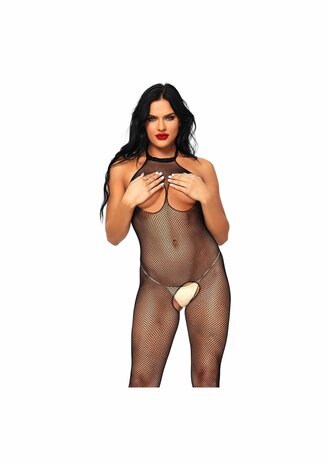Fishnet Halter Bodystocking