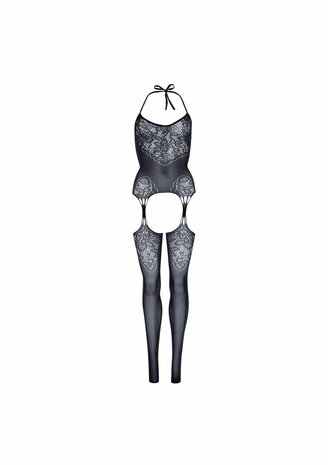 Jacquard Net Bodystocking