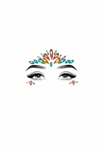 Avri face jewels sticker