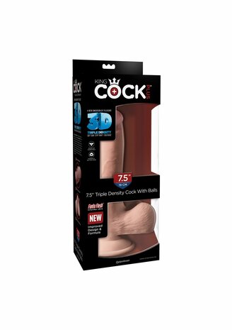 3D Cock with Balls 7.5 inch