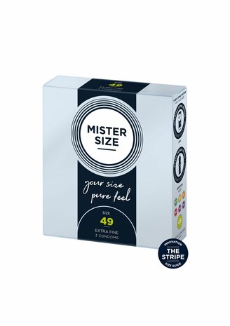 MISTER SIZE 49mm Condoms 3pcs