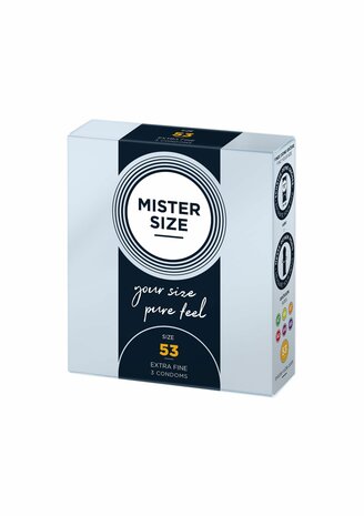 MISTER SIZE 53mm Condoms 3pcs