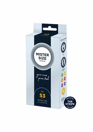 MISTER SIZE 53mm Condoms 10pcs