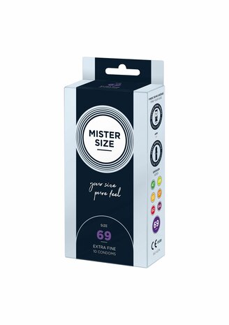 MISTER SIZE 69mm Condoms 10pcs